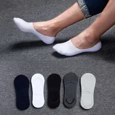 Kit 12 Pares de Meia Sapatilha Soquete Invisível com Silicone Masculino e Feminino/Respiráveis Para Uso Diário