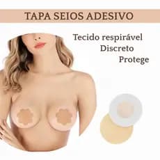 Kit 20 unid. Tapa Seios Invisível Adesivo Protetor com 7,5cm de Diâmetro para Tampar Mamilos Aureola
