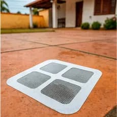Kit 10 Protetor De Ralo Adesivo Descartável Anti Inseto E Anti Cabelo Entupimento Pia Banheiro Lavanderia