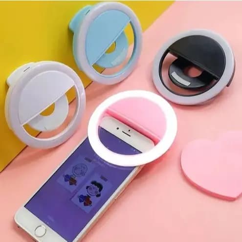 Anel Luminoso Para Celular Flash Selfie Mini Ring Light Clipe Anel Luz Pra Selfie Ring Light Flash Celular Universal