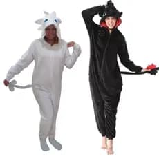 Pijama Kigurumi Banguela Furia da Noite Furia da Luz Fury Como Treinar seu Dragão Macio Felpudo