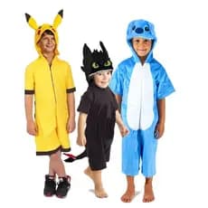 Fantasia Kigurumi Verão Pikachu Pokemon Banguela Dragão Pijama Infantil Criança Menino Menina Macio