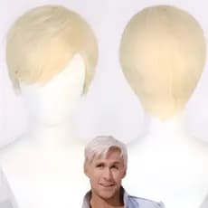 Peruca Barbie Ken Filme Cosplay Real Barbie Ken Filme