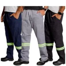 Calça Brim Pesado com Faixa Bolsos Reforçada Obras Uniforme de Trabalho 38