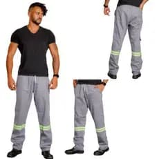 Calça Brim Trabalho Costura Dupla Reforçado 100% Qualidade 38