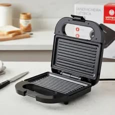 Sanduicheira Elétrica Grill Unitemmi Preto Antiaderente 750w 127v