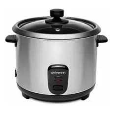 Panela De Arroz Eletrica Unitermi Pratic 6 Xicaras Inox Cinza 50 Hz/60 Hz 127v