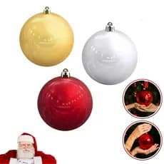 Bola de Natal 15cm Grande Para Árvore Pendurar Enfeite Decoração