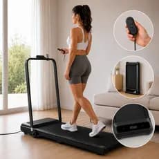 Esteira Ergométrica Dobrável Silenciosa Motor 2.0HP Suporta 120kg com Controle Remoto