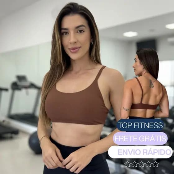 Top Academia Fitness Duplo Entrada Para Bojo P M G Marrom Para Academia Corrida Beach Cross Futevolei Alça Com Elástico