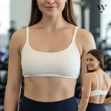 Top Fitness Academia Duplo Entrada Para Bojo P M G Alça Com Elástico Academia Corrida Beach Cross Futevolei Offwhite