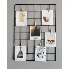 Memory board Painel de Fotos Tela Aramada + 6 grampinhos