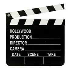 Claquete De Cinema Para Filmagem Ou Decoração YouTuber Diretor Madeira 20cm