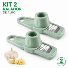 Kit 2 Ralador De Alho Manual Prático Fácil De Usar”