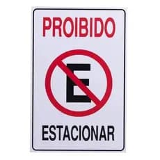 Placa Proibido Estacionar 20x30cm – Garagem, Durável e Rápida Entrega