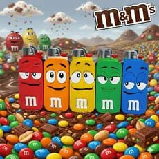 Capa Protetora para Isqueiro M&M’s – Modelo Colecionável