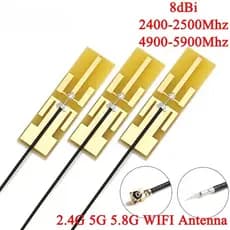10 Unidades/1 Unidade 8DBI 2.4G 5G 5.8G WIFI Antena PCB Integrada Roteador Wi-fi Interface IPX Conector Omnidirecional D