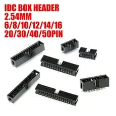 10 Peças/5 2.54MM Passo DC3 6/8/10/14/16/20/26/30/34/40/50/64P Caixa De Soquete ISP Macho Pino Reto Cabeçalho PCB Conect