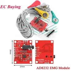 Sensor De Sinal Muscular EMG ecg Módulo AD8232 Medição Pulso Freqüência Cardíaca Kit Monitoramento Para Arduino R3