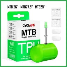 Ultraleve Mountain Bike Tubo Interno MTB 26 27.5 29 Polegadas Bicicleta TPU Pneu 45mm Metal Francês Presta Válvula