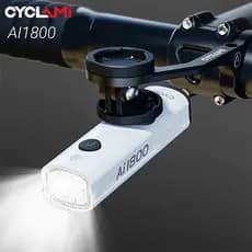 CYCLAMI AI1800 Lúmen Farol De Bicicleta Ultraleve Pendurado Luz Frontal Lâmpada Liga De Alumínio Branco MTB De Estrada