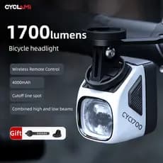 CYCLAMI 1700 Lúmens Luz De Cabeça De Bicicleta 4000 mAh Linha De Corte Pingente Frontal Lâmpada De Ciclismo MTB De Estra