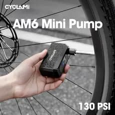 CYCLAMI 130 PSI AM6 mini Portátil Bolso Bomba De Inflador Elétrico Personalizado Display Pressão Dos Pneus Inflator MTB