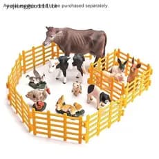 # Novo 10 Pc/Set Cerca Decoração Modelo Simulação Fazenda Rancho DIY Mesa De Areia Acessórios Trompete Estático Crianças