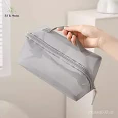 EA & Moda Malha Transparente Sacos De Cosméticos Pequeno Grande Saco De Maquiagem Portátil Viagem Organizador De Higiene