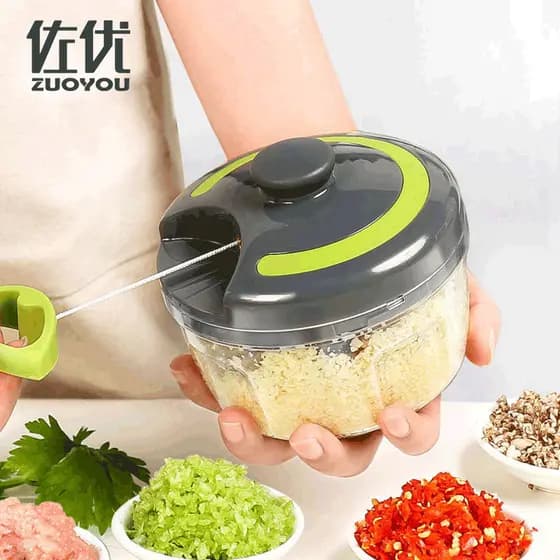 Esmagador de Alho Zoyou - Moedor Manual de Alho, Esmagador de Gengibre, Picador de Alho QOVT