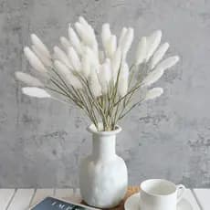 1 Ramo De Flor Artificial De 45 Cm De Comprimento , Grama De Cauda De Coelho Simulada , 4 Cores Para Casamento , Casa ,
