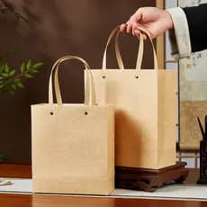 Sacola de papel kraft, recipiente para chá, recipiente de papel com rebites, adequado para chá preto e chá verde, sacola