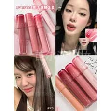 Coreia coreia romand suco brilho labial 2.0 brilho de água espelho batom pêssego em pó luz maquiagem clareamento hidrata