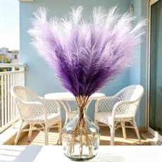 10pcs Panpas Grama Boêmia Flor Preservada Artificial Puwei Decoração de Casa