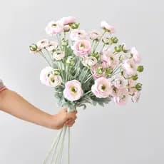69cm flor Artificial reunindo pequeno lótus estilo nórdico decoração para casa decoração de casamento 6 buquês de peônia