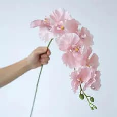 Ramo longo Phalaenopsis flor Artificial casa cortina parede decoração de casamento natal DIY guirlanda presente do dia d