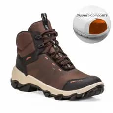 Bota de Segurança Hybrid Future Brown Estival - Brinde Palmilha PU - Marrom Composite CA 47901