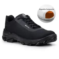 Sapato de Segurança Hybrid Move All Black Estival - Brinde Palmilha PU - Preto Composite CA 47750