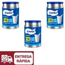 Leite em Pó Integral Itambé 380g Kit 3