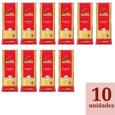 Kit 10 Macarrão Espaguete Safra 500g