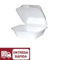 Kit 25 Embalagem de Isopor Hamburgueira Delivery h02