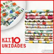 Pano De Prato 10 Unidades 100% Algodão Alta Qualidade