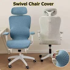 Capa Macia Para Cadeira Giratória De Computador , 3 Peças , Completa Ergonômica De Jogo Com Apoio De Braço Encosto De Ca