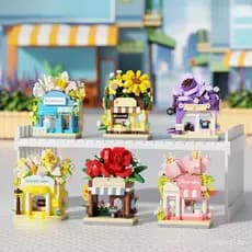 Blocos de Construção de Micropartículas, Mini Modelo de Vista de Rua, Ornamentos, Montagem Educacional, Presente de Brin
