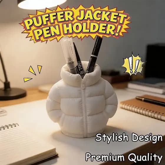 Influencer Impressão 3D Jaqueta Caneta Titular Criativo Desktop Armazenamento Ornamentos Decoração Para Casa Presentes