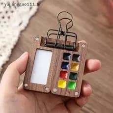 # Novo Mini Kit Aquarela , Conjunto De Artista De Bolso , Conjuntos De Tinta Para Viagem Com Tintas De 24 Cores .