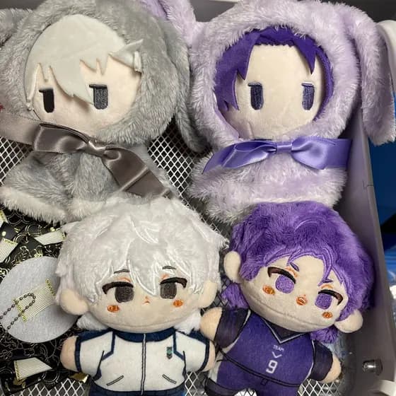 Anime Bloqueio Azul Nagi Seishiro Michael Kaiser Chigiri Hyoma Boneca De Pelúcia 10CM Mini Algodão Pingente Decorar