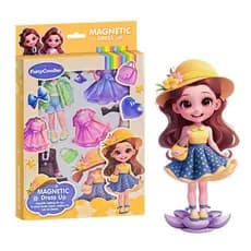TKEY Princesa Magnética Fingir Jogar Brinquedos Magnético Vestir-Se Boneca Para Meninas Viagem Playset Brinquedo Jogos K