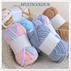 Fio De Lã Grossa Multicolor , Colorido Anti-Pilling Para Tira De Gelo Grosso De Tricô Manual De Chenille