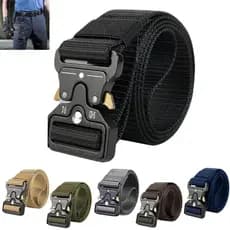 Cinto Tático Moderno Resistente Fivela Rápida Unissex Nylon Ajustável Uso Diário e Outdoor